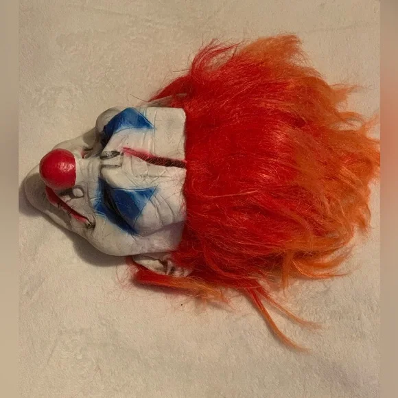 Multicolored Rubber Latex Clown Mask - Picture 2 of 9